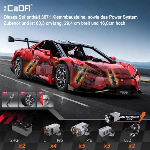CaDA C64011W BYD Yangwang U9 – Hypercar-Technik im Maßstab 1:8 RC