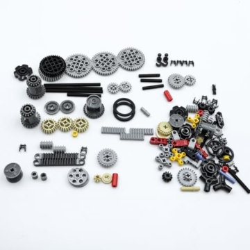 CENPEK Technic Ersatzteile, 116-teiliges Technic Zahnrad-Kettenglied-Verbindungsstück-Baustein-Set, Ersatzteile Mechanischer Zahnrad-Achsstift, gemischte Verpackung - 3