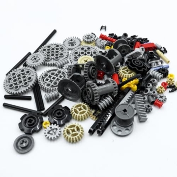 CENPEK Technic Ersatzteile, 116-teiliges Technic Zahnrad-Kettenglied-Verbindungsstück-Baustein-Set, Ersatzteile Mechanischer Zahnrad-Achsstift, gemischte Verpackung - 4