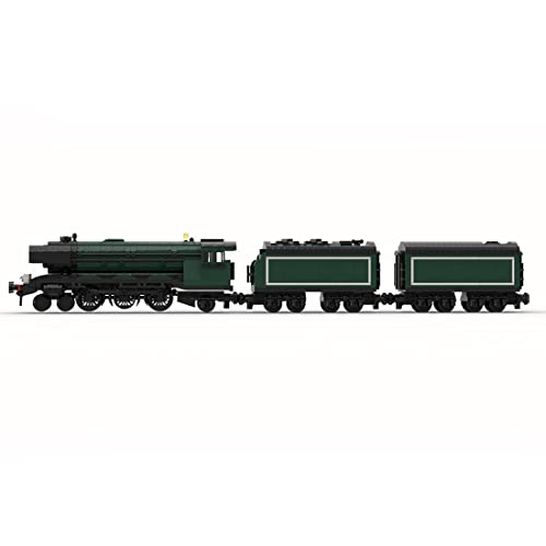 CIAMI Technik Zug Eisenbahn Bausteine für Flying Scotsman LNER Klasse A4 Dampflokomotive MOC-99054, Lokomotiven Modellbausatz, 1766 Teile Zug Klemmbausteine Kompatibel mit Lego