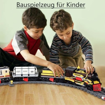 City Schienen Bausteine Set, City Schienen Erweiterungsset City Zug Schienen Zubehör Klemmbausteine Kompatibel mit dem Marktführer - 3