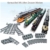 City Schienen Bausteine Set, City Schienen Erweiterungsset City Zug Schienen Zubehör Klemmbausteine Kompatibel mit dem Marktführer - 6