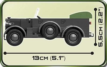 COBI 1937 Horch 901 (Kfz.15) – Wehrmachts-Geländewagen Maße