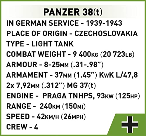 Cobi 2284 Battle of Arras 1940 Matilda II vs Panzer 38(t)