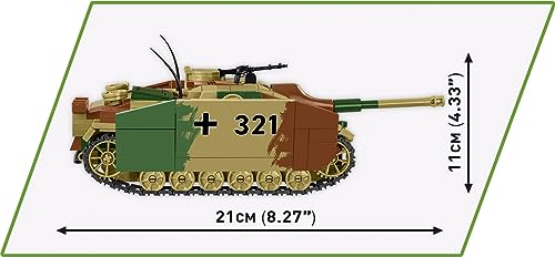 COBI 2285 Sturmgeschütz III Ausführung G Maße