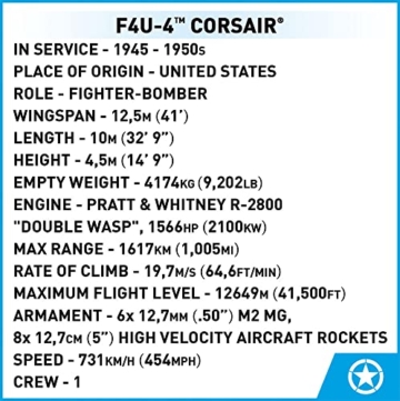 COBI 2417 F4U-4 Corsair Flugzeug Details