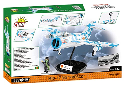 COBI 2424 MiG-17 NATO Code "Fresco" Box Rückseite