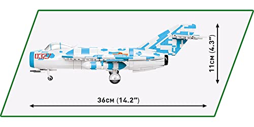 COBI 2424 MiG-17 NATO Code "Fresco" Maße