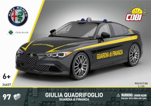 COBI-24657 ALFA Romeo Giulia QUADRIFOGLIO Guardia di FINANZA Police, compact Sedan - 2