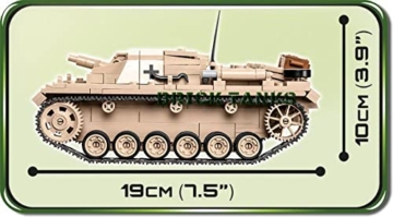 COBI 2529 Sturmgeschütz III Ausf. D maße