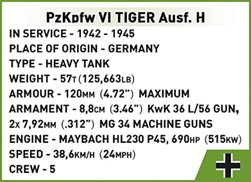  Cobi 2556 Historical Collection Panzerkampfwagen VI Tiger 131