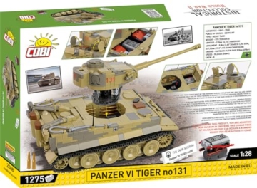 COBI 2588 Panzer VI Tiger no131 Box Rückseite