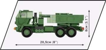 COBI 2626 M142 Himars Mehrfachraketenwerfer-Artilleriesystem Höhe Länge