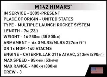 COBI 2626 M142 Himars Mehrfachraketenwerfer-Artilleriesystem