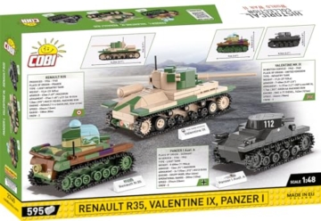 Cobi 2740 Executive Museum Set-PAZER I,Valentine IX,Renault R35 - 3