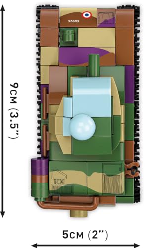 Cobi 2740 Executive Museum Set-PAZER I,Valentine IX,Renault R35 - 4