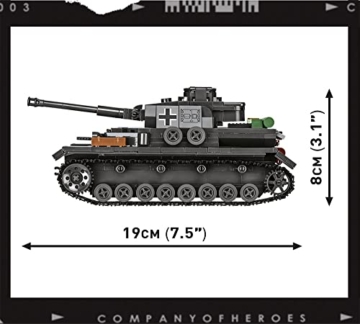 COBI 3045 Panzer IV Ausf. G Maße