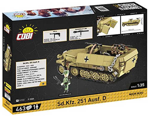 COBI 3049 Sd.Kfz. 251 Ausf.D Company of Heroes 3 Box Rückseite