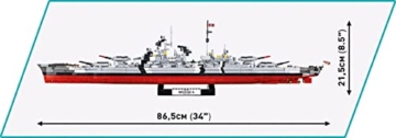 COBI 4841 Bismarck Schlachtschiff maße