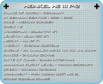 COBI 5717 Heinkel HE 111 P-2 