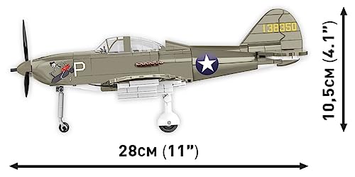 COBI 5746 Bell P-39D Airacobra Länge Höhe