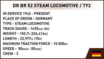 COBI 6280 DR BR 52 Dampflokomotive Details