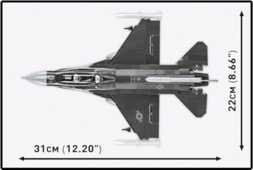 COBI Armed Forces F-16D Fighting Falcon, Maßstab 1:48, 436 Teile - 4