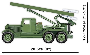 COBI 2280 BM-13 Katyusha (ZIS-6) Raketenwerfer Maße
