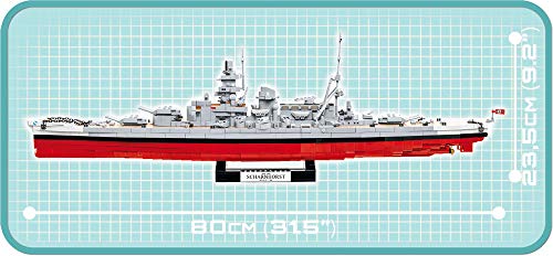 COBI 4818 Schlachtschiff Scharnhorst höhe