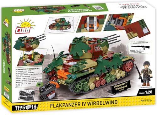 COBI 2593 Flakpanzer IV Wirbelwind Scale 1:28 1195/1f Box