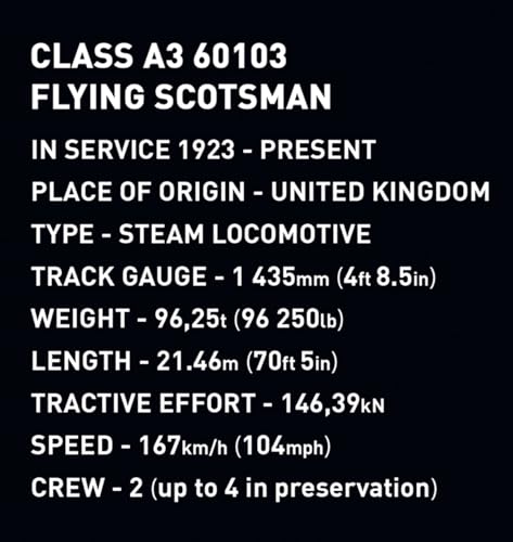 COBI 6292 Flying Scotsman Lok Details