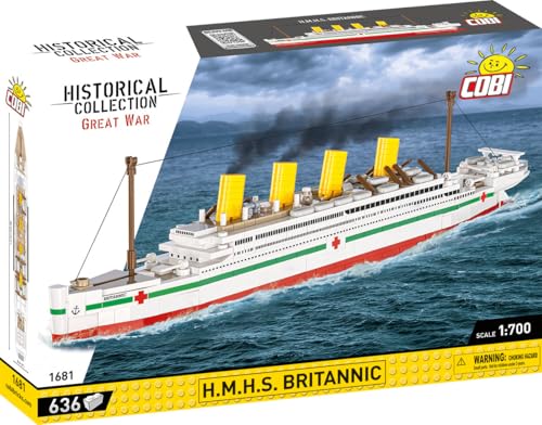 COBI H.M.H.S. Britannic (Set 1681) Lazarettschiff im Maßstab 1:700 Bausatz