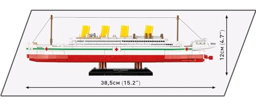 COBI H.M.H.S. Britannic (Set 1681) Lazarettschiff im Maßstab 1:700 Maße