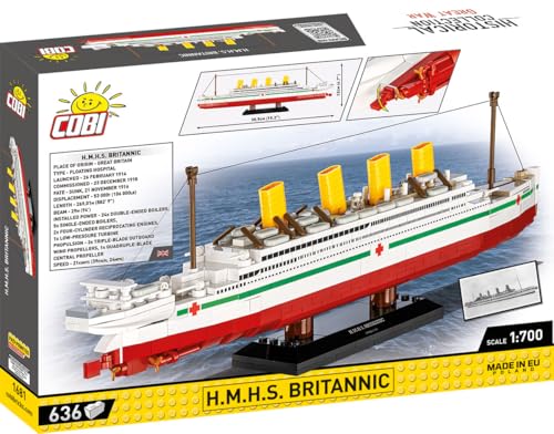 COBI H.M.H.S. Britannic (Set 1681) Lazarettschiff im Maßstab 1:700 Box