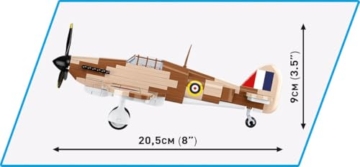 COBI Hawker Hurricane Mk.I (Set 5866) Maße