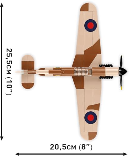 COBI Hawker Hurricane Mk.I (Set 5866) Flügel Spannweite
