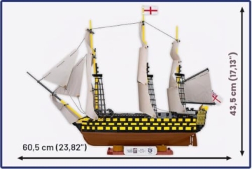 COBI HMS VICTORY (Trafalgar 1805), Maßstab 1:144, 2517 Teile - 4