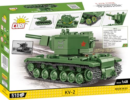 COBI KV-2 (COBI-2731) – Der sowjetische Panzer Box Rückseite