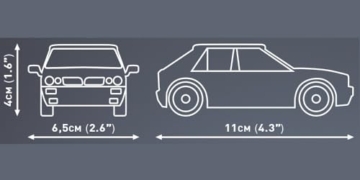 COBI Lancia Delta HF (1987) – Rallye-Ikone Maße