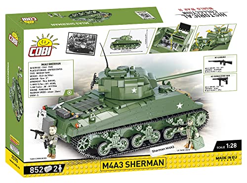 COBI M4A3 Sherman Amerikanischer Panzer im Maßstab 1:28 (COBI-2570) Box