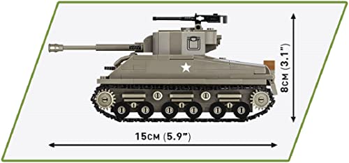 COBI 2711 M4A3E8 Sherman Panzer Maße