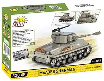 COBI 2711 M4A3E8 Sherman Panzer Box Rückseite