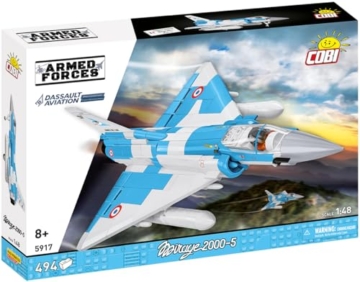 COBI Mirage 2000-5F Armed Forces Bausteine Set 494 Teile Kampfjet Modell Maßstab 1:48 Spielzeug ab 8 Jahren - 4