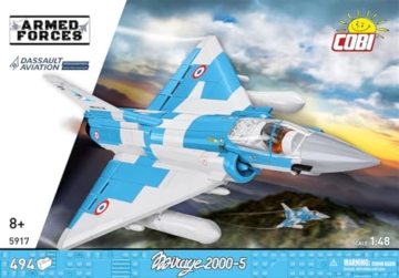 COBI Mirage 2000-5F Armed Forces Bausteine Set 494 Teile Kampfjet Modell Maßstab 1:48 Spielzeug ab 8 Jahren - 8