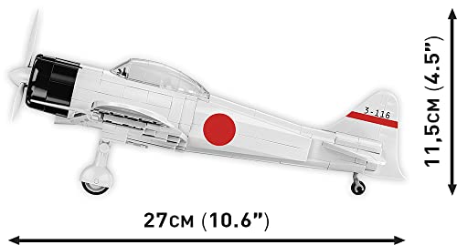 COBI Mitsubishi A6 M2 Zero-Sen (Set 5727) Maße