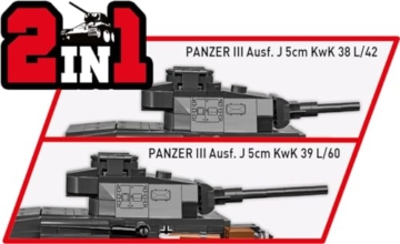 COBI Panzer III Ausf. J (2289) WWII-Klassiker
