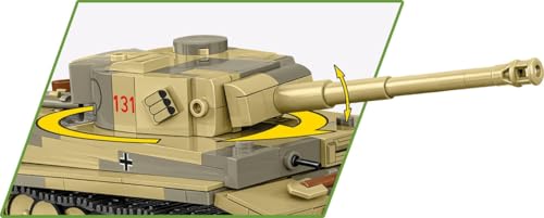 COBI Panzer VI Tiger I Nr. 131 im Maßstab 1:48 (COBI-2734) Kanone