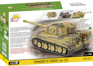 COBI Panzer VI Tiger I Nr. 131 im Maßstab 1:48 (COBI-2734) Geschenk für Erwachsene