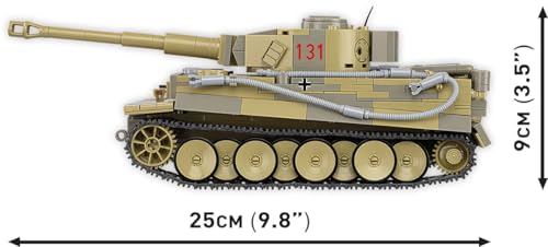 COBI Panzer VI Tiger I Nr. 131 (COBI-3123) Länge und Höhe