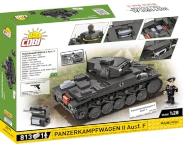 COBI Panzerkampfwagen II Ausf. F – Deutscher leichter Panzer im Maßstab 1:28 (COBI-2597)